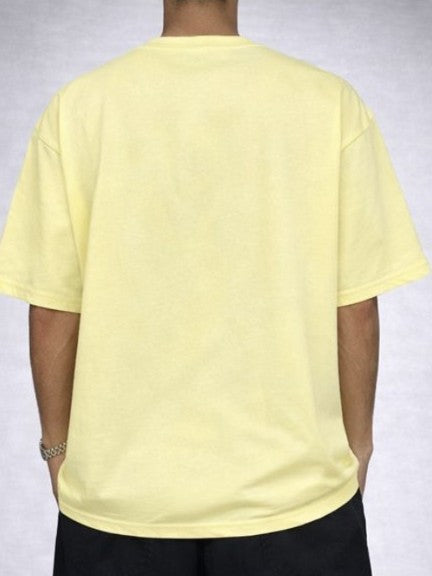 11ELVN CO. CORE LABEL TEE — BUTTER LEMON